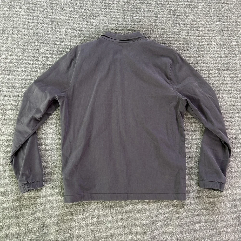 Marine Layer Jacket Mens Small Gray Striped Full Zip‎ Lightweight Windbreaker
